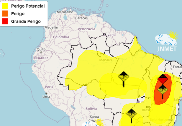 Alerta de Grande Perigo para municípios do Piauí