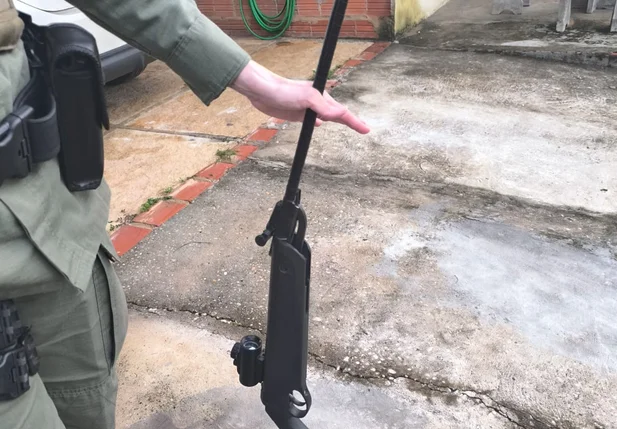 Arma de pressão usada contra cachorro