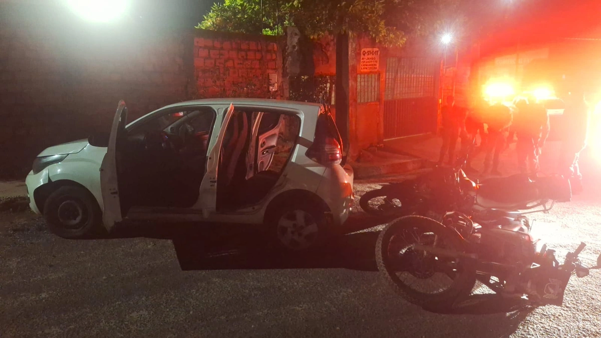 Assaltantes foram interceptados com o veículo na Nova Teresina