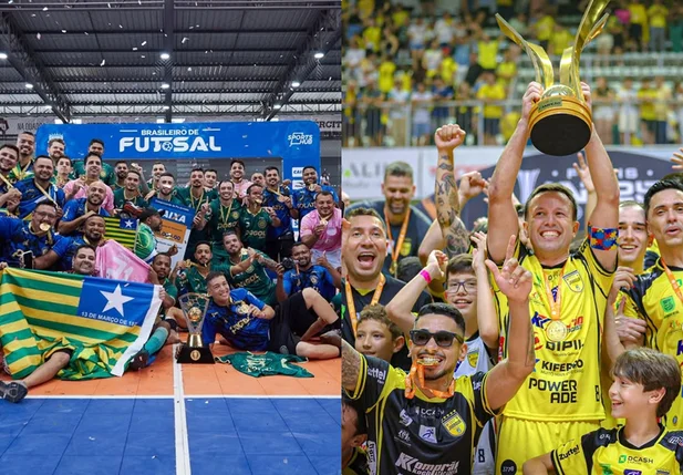 Atlético Piauiense, campeão Brasileiro; Jaraguá, campeão da Liga Nacional de Futsal