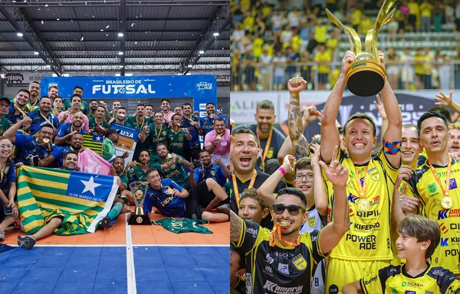 Atlético Piauiense, campeão Brasileiro; Jaraguá, campeão da Liga Nacional de Futsal