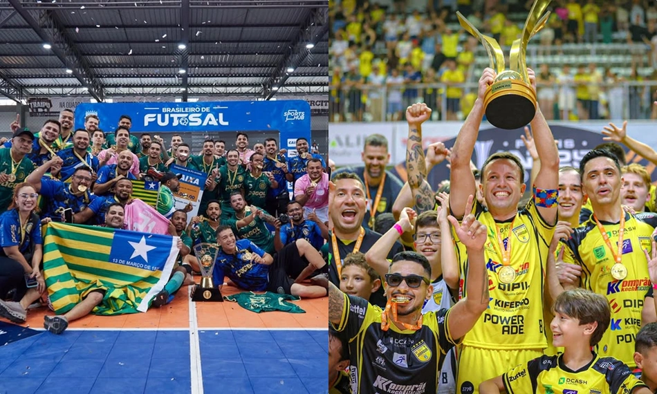 Atlético Piauiense, campeão Brasileiro; Jaraguá, campeão da Liga Nacional de Futsal