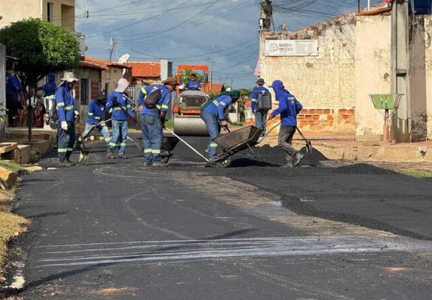 Campo Maior recebe serviços de pavimentação asfáltica em diversos bairros