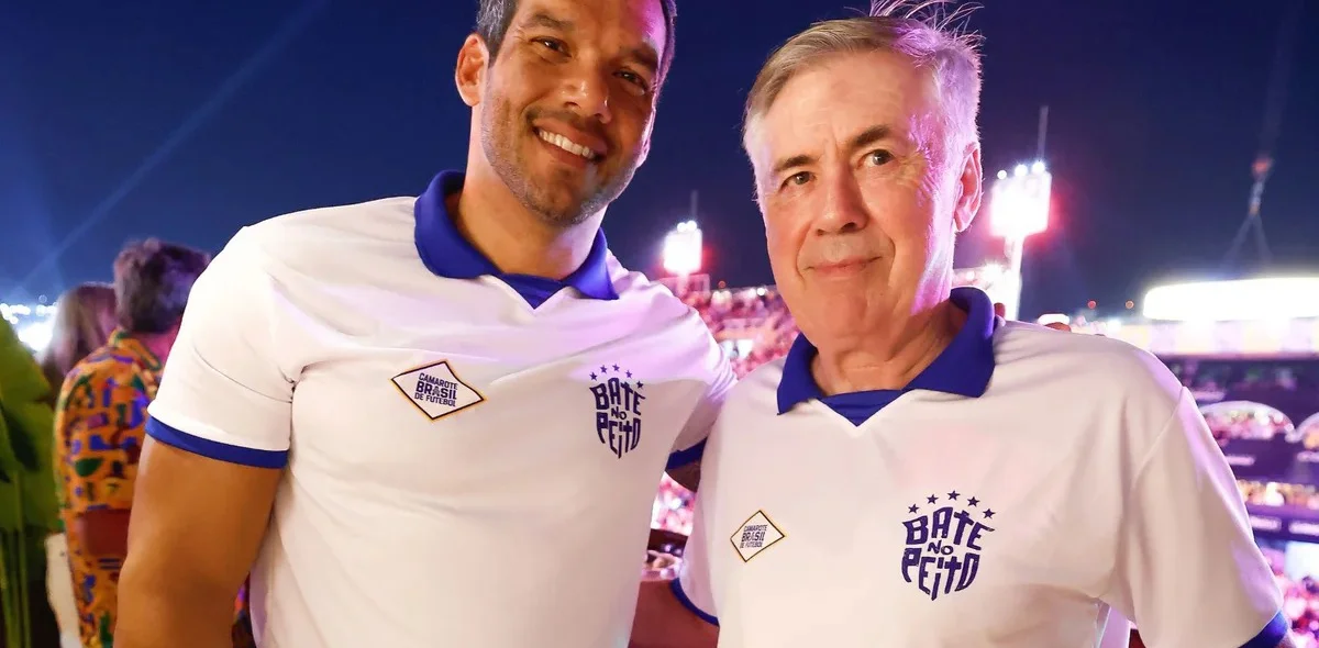 Carlo Ancelotti e Samir Xaud