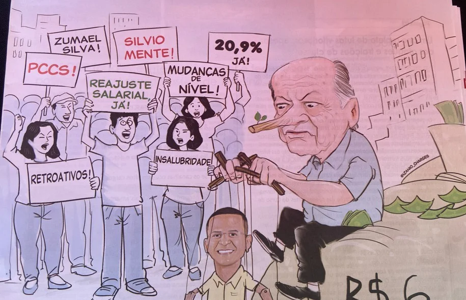 Charge do prefeito Sílvio Mendes
