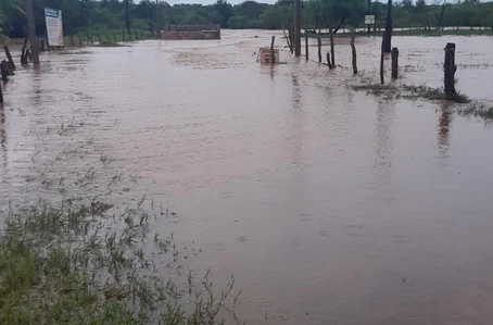 Cidade de Corrente após a chuva