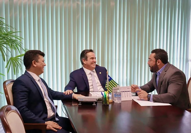 Ciro Nogueira com Rubens Vieira e Francisco Emanuel