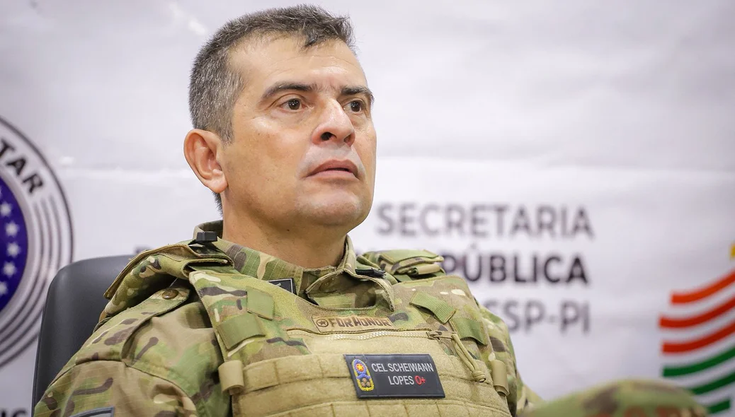Coronel Scheiwann Lopes, comandante-geral da PM-PI