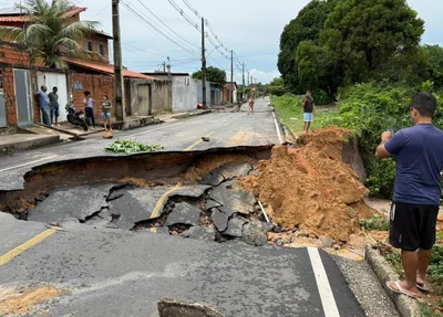 Cratera se forma na zona sudeste de Teresina