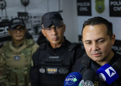 Delegado Charles Pessoa com as equipes do BOPE