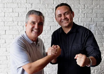 Delegado Charles Pessoa e deputado estadual Dr. Vinícius Nascimento