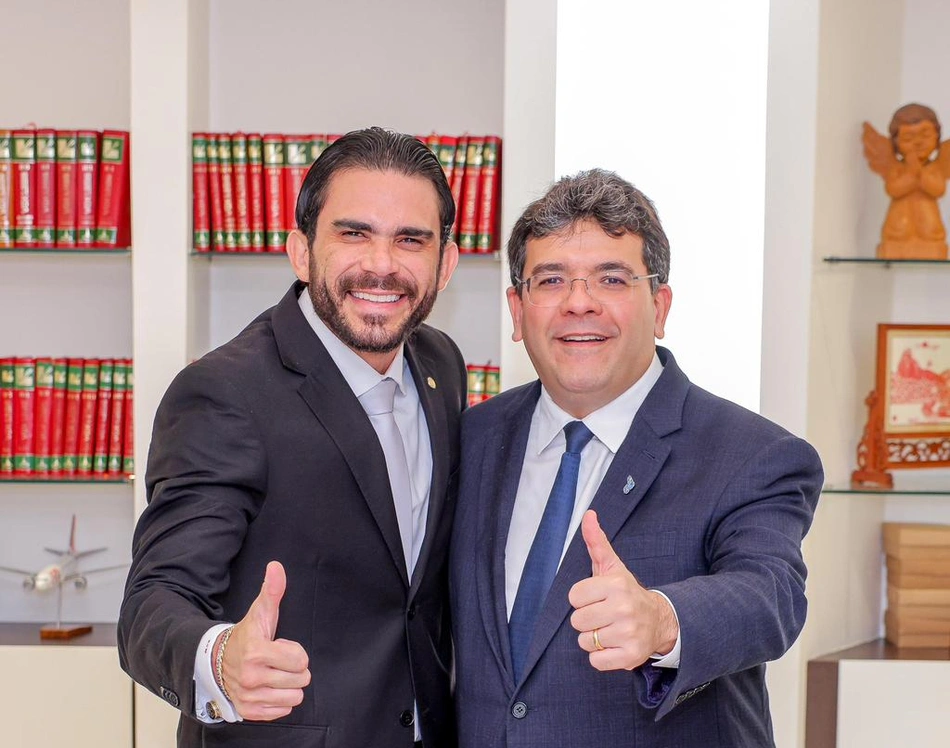 Deputado Marcus Kalume e governador Rafael Fonteles