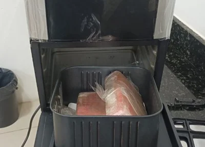 Droga escondida na Airfryer