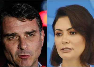 Flávio Bolsonaro cita Michelle Bolsonaro como pré-candidata ao Senado no DF
