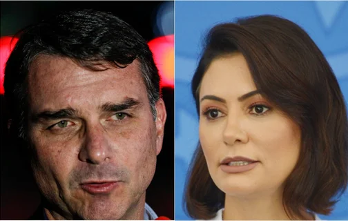 Flávio Bolsonaro cita Michelle Bolsonaro como pré-candidata ao Senado no DF