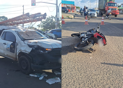 Grave acidente na Avenida Poty Velho deixa casal ferido