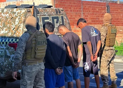 Grupo preso pelo BEPI em Água Branca