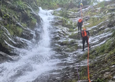 Homem foi atingido por cabeça d'água na Cachoeira do Batista