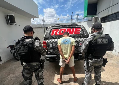 Homem foi preso acusado de ameaçar policial