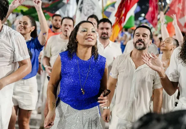 Janja da Silva no ensaio da Acadêmicos de Niterói