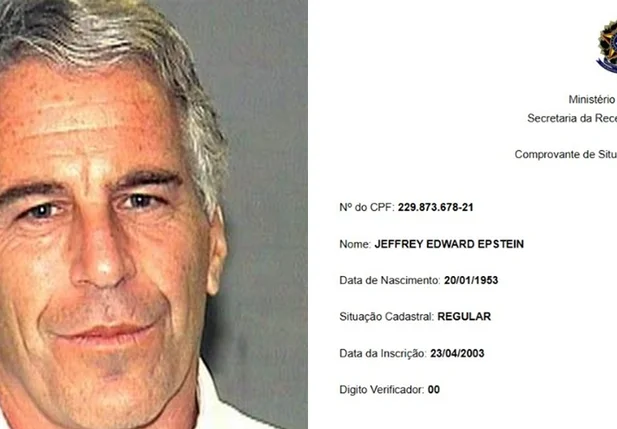 Jeffrey Epstein tinha CPF brasileiro desde 2003