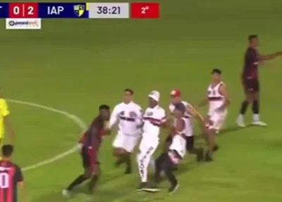 Jogo do Maranhense termina em invasão e agressões a atletas