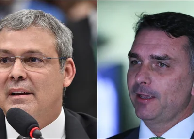 Lindbergh Farias e Flávio Bolsonaro
