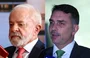 Lula e Flávio Bolsonaro