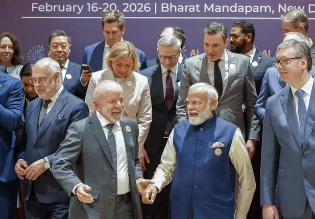Lula e o Primeiro Ministro da Índia, Narendra Modi