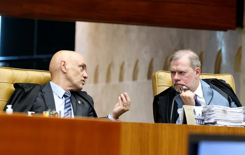 Ministros Alexandre de Moraes e Dias Toffoli
