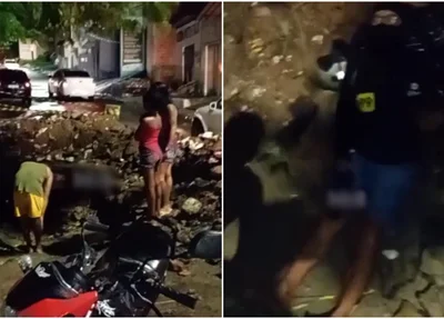 Motociclista caiu em buraco no bairro Promorar