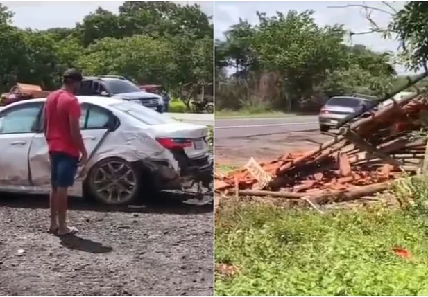 Motorista de BMW perde controle e mata vendedora de pequi na BR 343