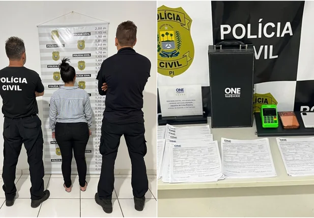Mulher presa durante operação da Polícia Civil do Piauí