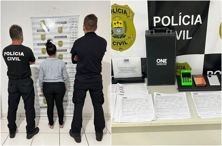 Mulher presa durante operação da Polícia Civil do Piauí