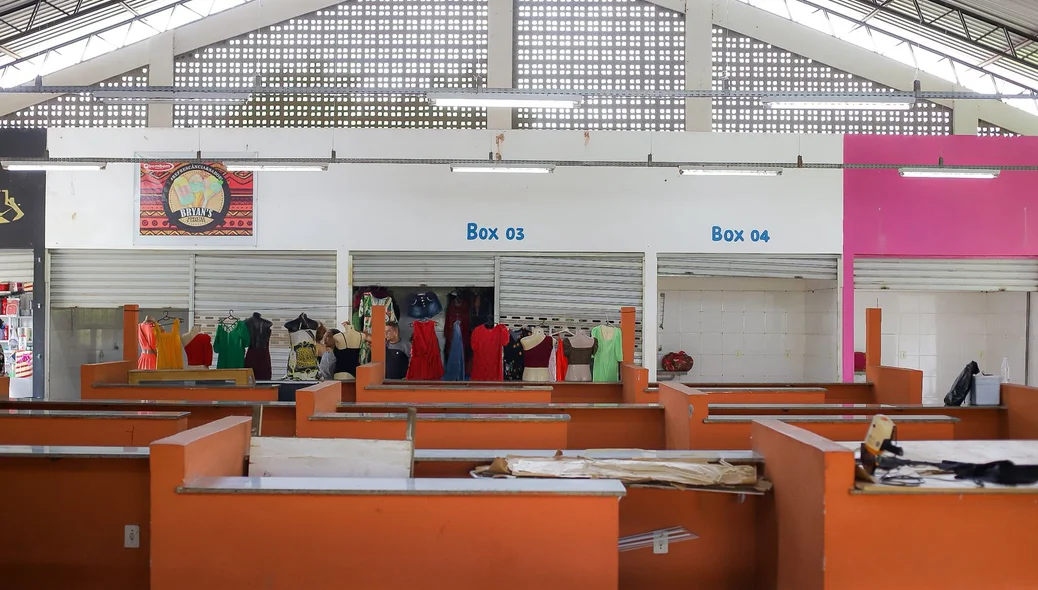 Parte interna do mercado