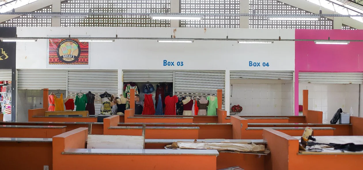 Parte interna do mercado
