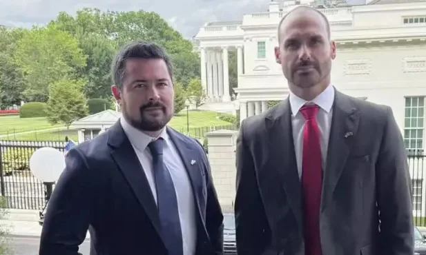 Paulo Figueiredo e Eduardo Bolsonaro