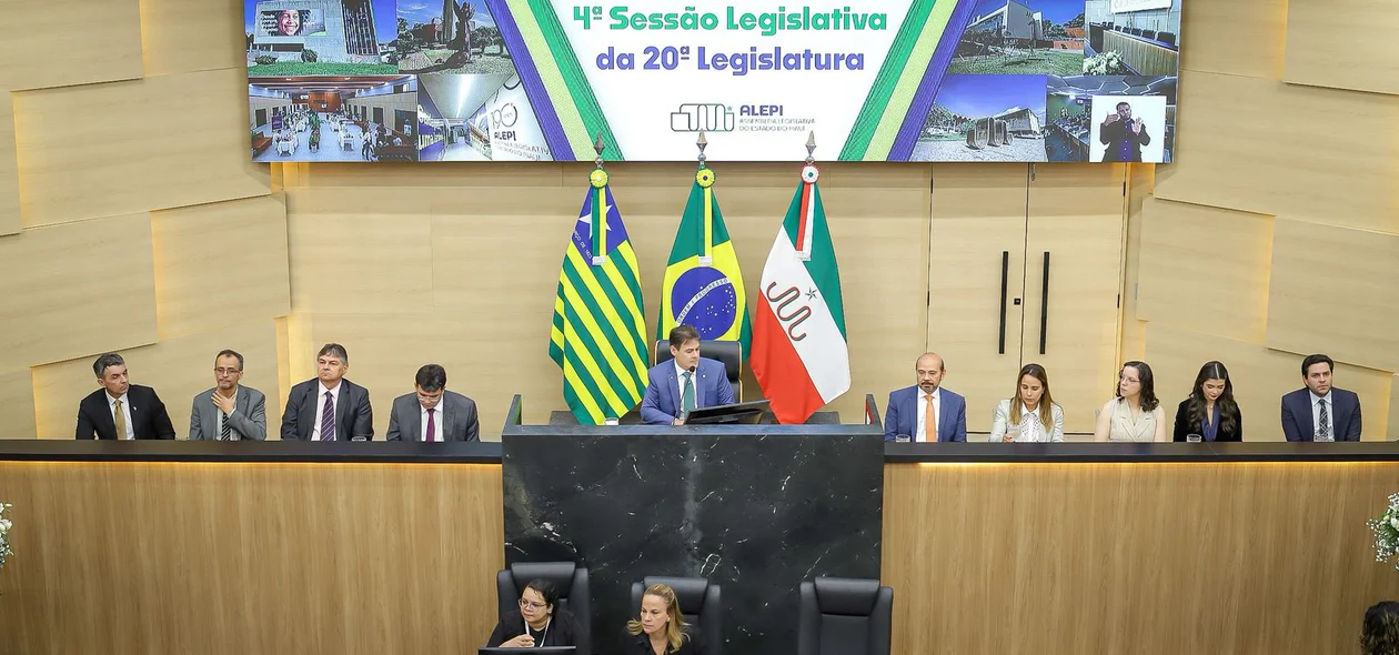 Plenário da Alepi na abertura do ano legislativo