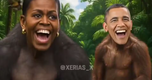 Postagem de Trump retrata o casal Obama como macacos