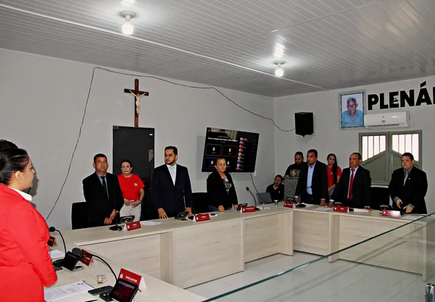 Prefeito Erivaldo Lopes na abertura do ano legislativo