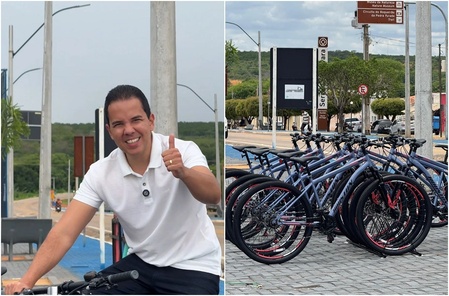 Prefeito Victor Carvalho entrega bicicletas