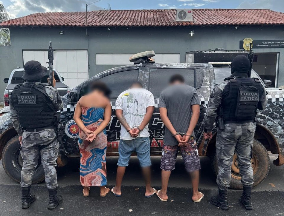 Presos pela PM em São Raimundo Nonato