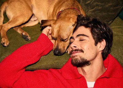 Raffa Vitti e cão Amendoim