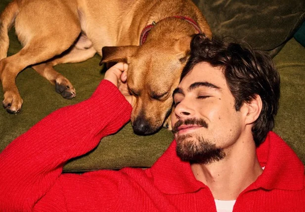 Raffa Vitti e cão Amendoim