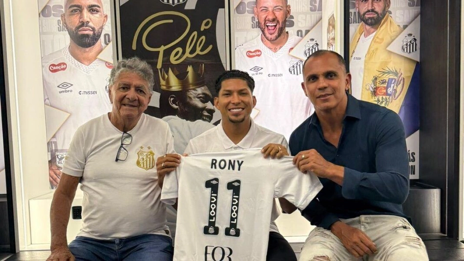 Rony, reforço do Santos, usará a camisa 11