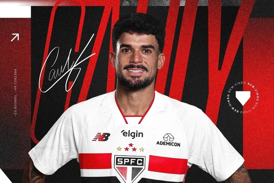 São Paulo anuncia a contratação de Cauly, ex-Bahia