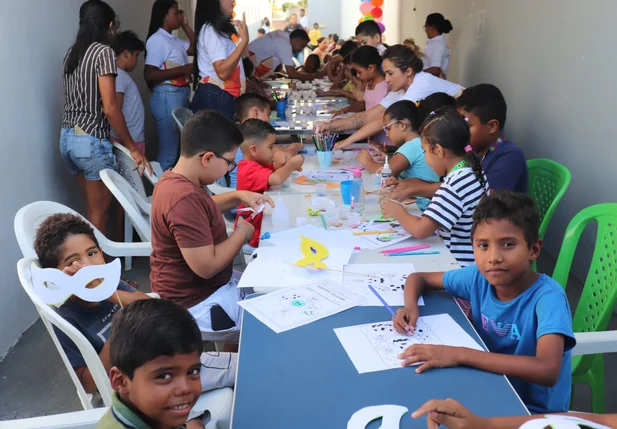 Crianças do SCFV são atendidas pelo CRAS II