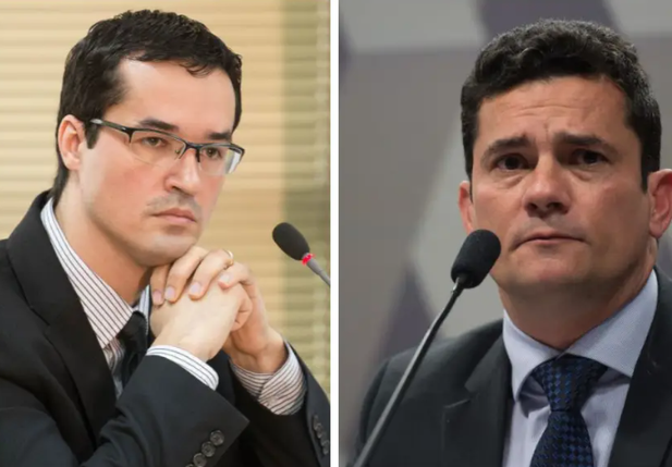 Senador Sérgio Moro e Deltan Dallagnol, ex-procurador da força-tarefa Lava Jato