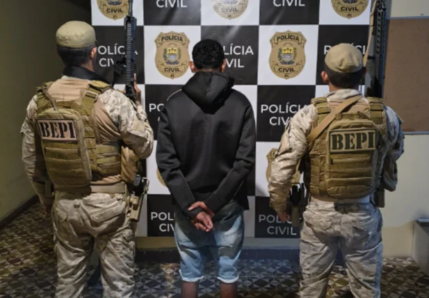Suspeito preso pelo BEPI em Barras