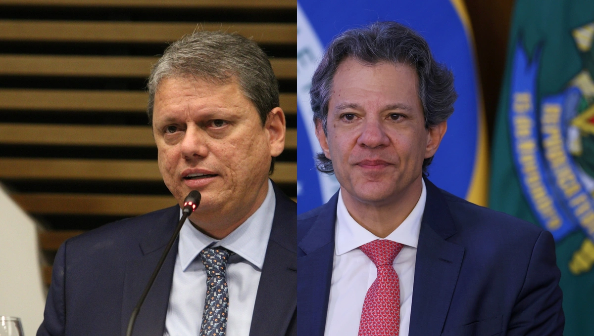 Tarcísio de Freitas e Fernando Haddad